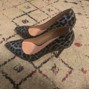 Shoe Dazzle Shoes - Blue leopard pumps Shoe Dazzle Shoes - Blue leopard pumps